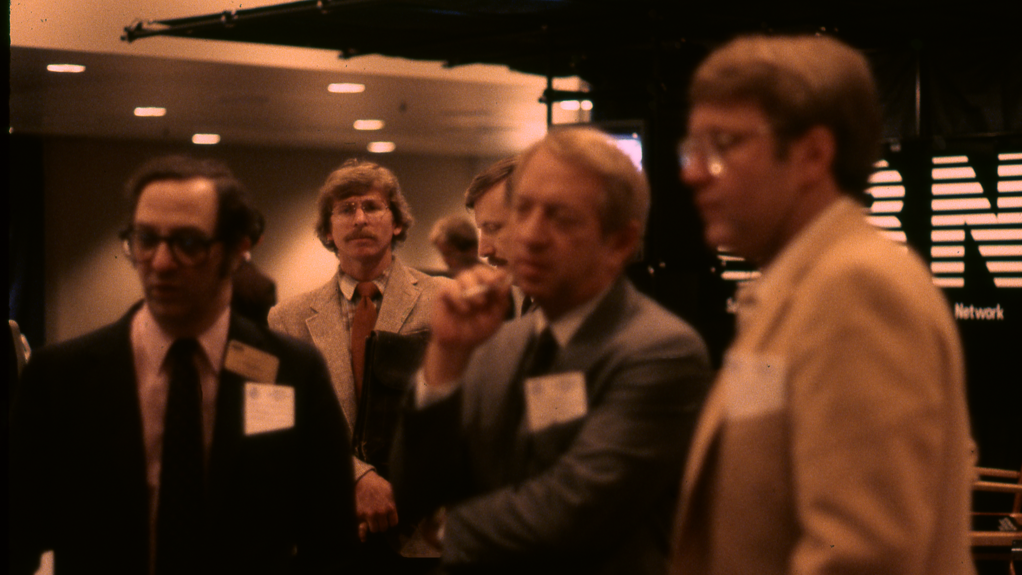 Peter Leavitt, President of WSI Corporation, John Coleman, founder of The Weather Channel, and Bruce Schwoegler, Chief Meteorologist of WBZ-TV Boston, at the 15th Conference on Broadcast Meteorology in Honolulu, HI. Photo courtesy of Todd Glickman.